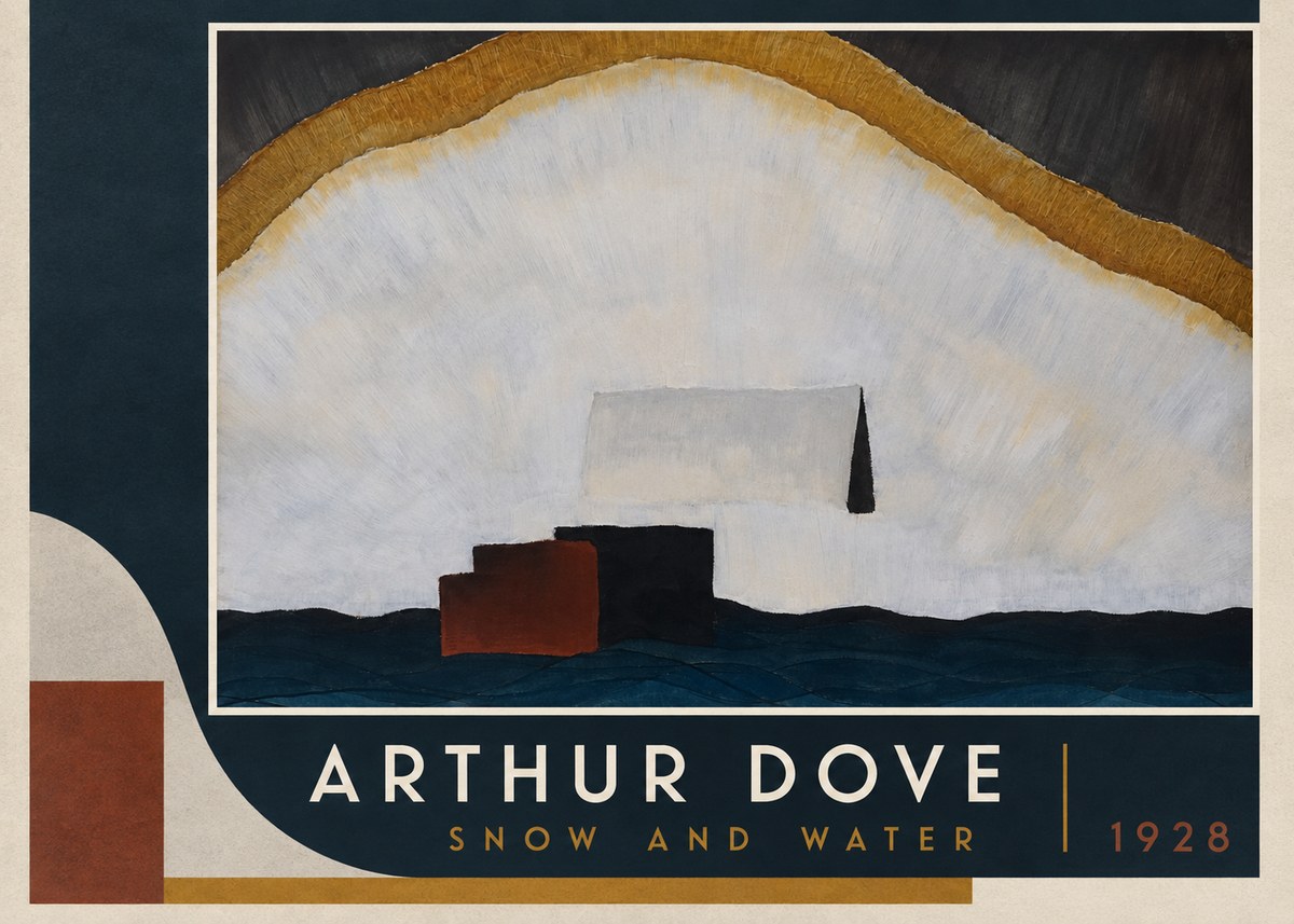 Arthur Dove Snow and Water No2 - Poszter