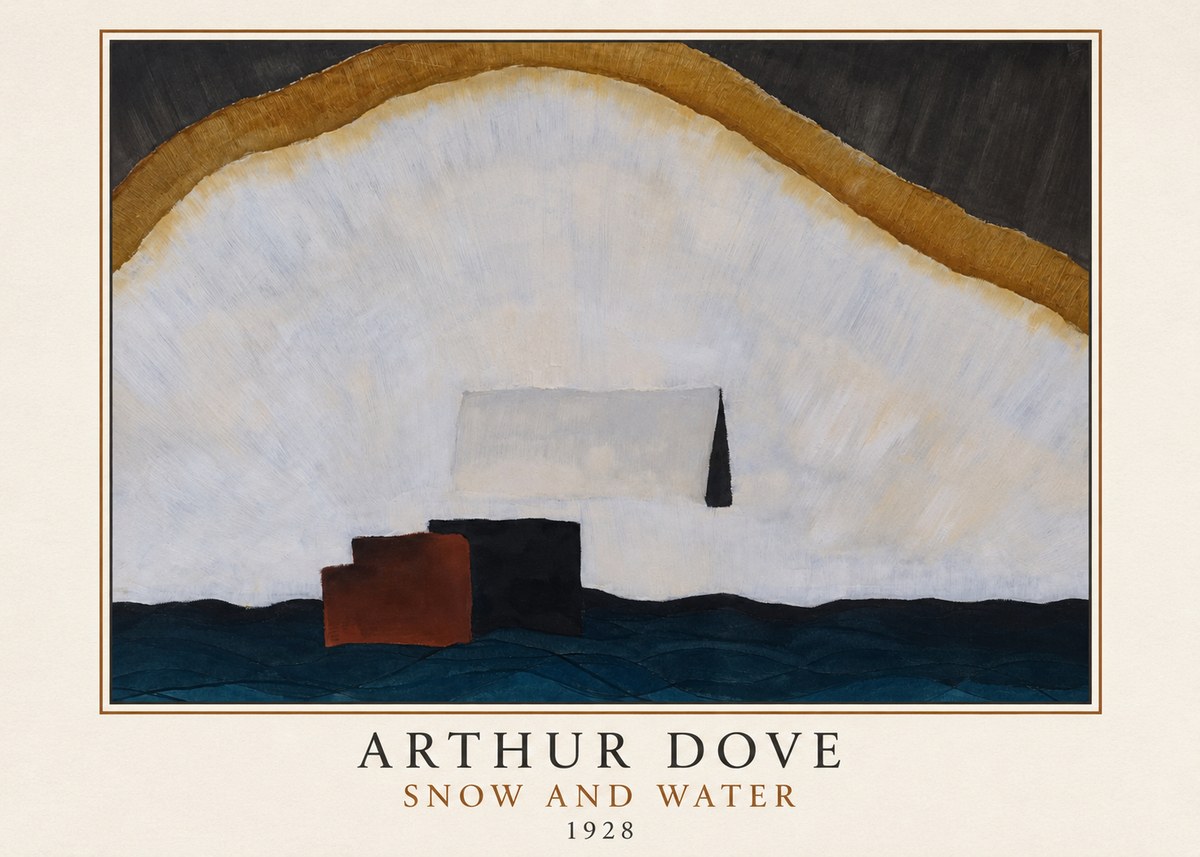 Arthur Dove Snow and Water No3 - Poszter