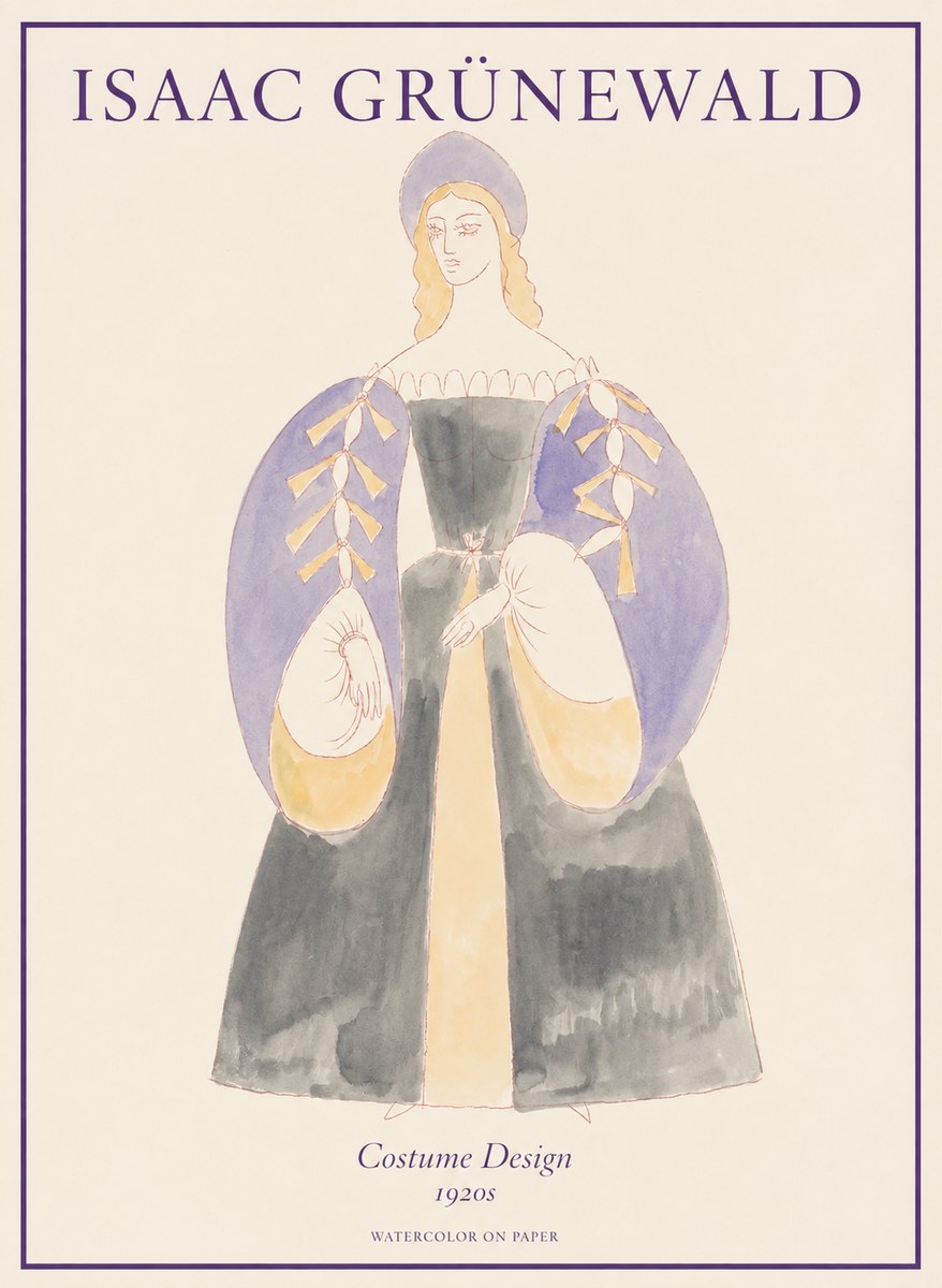 Isaac Grünewald Costume Design XIV No1 - Poszter