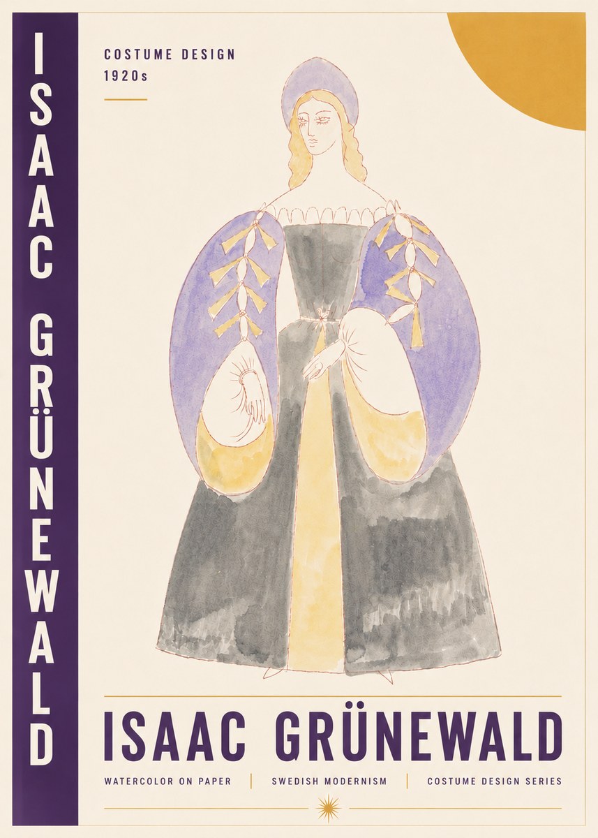 Isaac Grünewald Costume Design XIV No4 - Poszter