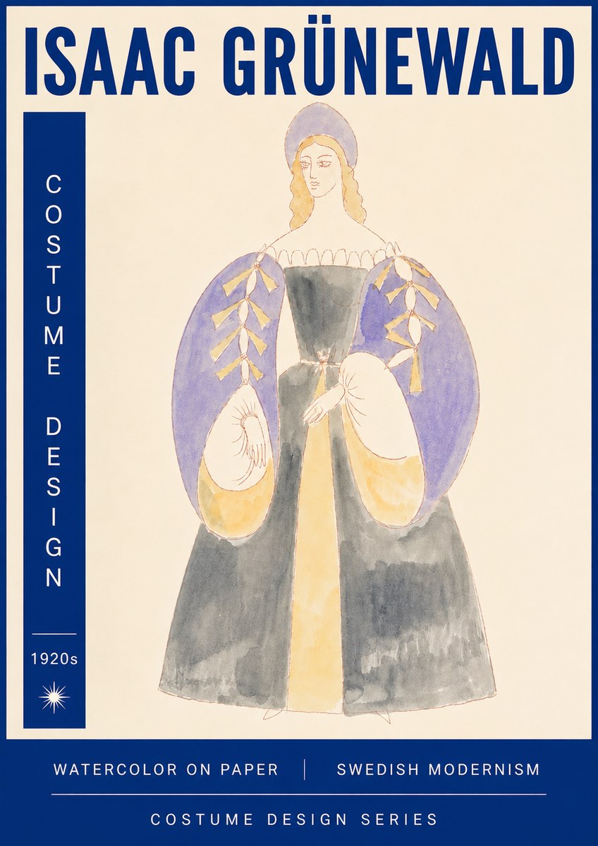 Isaac Grünewald Costume Design XIV No6 - Poszter