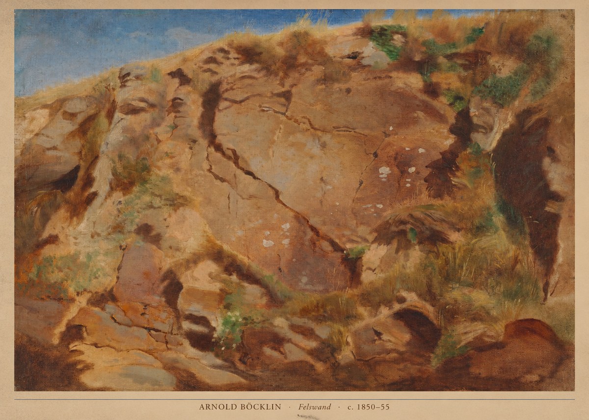 Arnold Böcklin Felswand No2 - Poszter