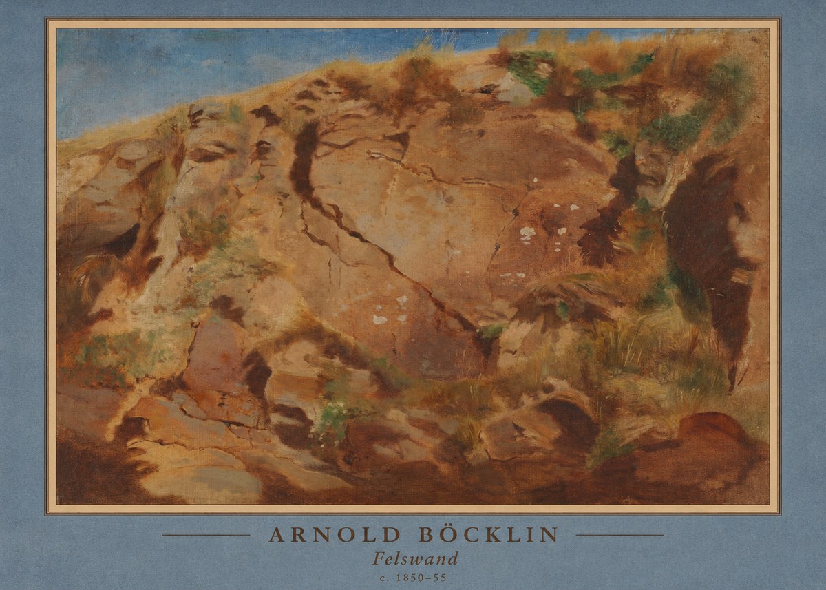 Arnold Böcklin Felswand No3 - Poszter