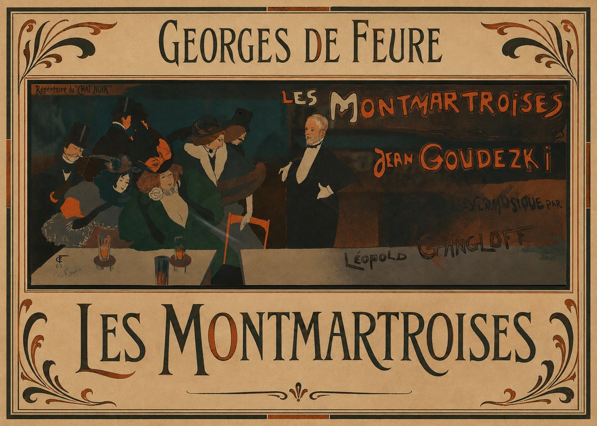 Georges de Feure Les Montmartroises No1 - Poszter