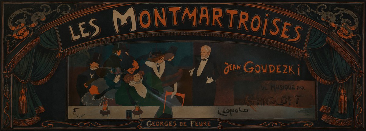 Georges de Feure Les Montmartroises No3 - Poszter