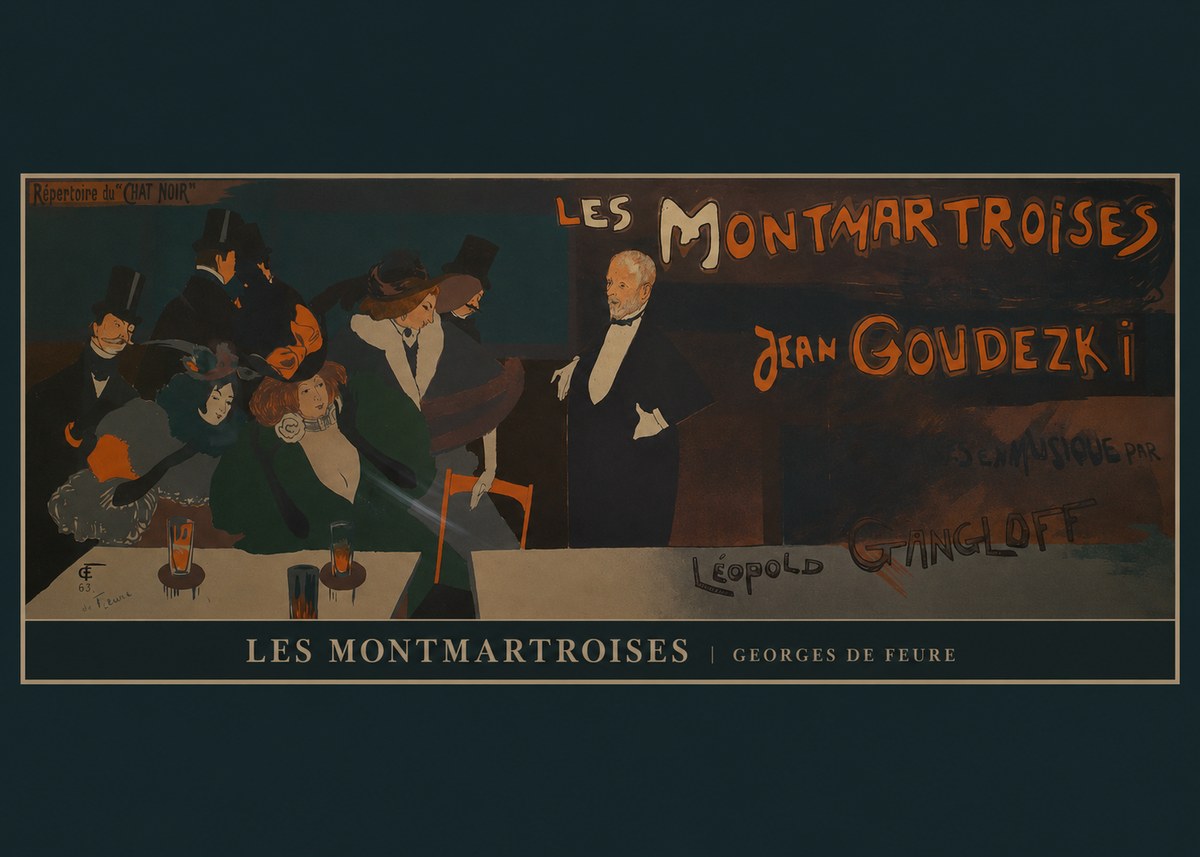 Georges de Feure Les Montmartroises No6 - Poszter