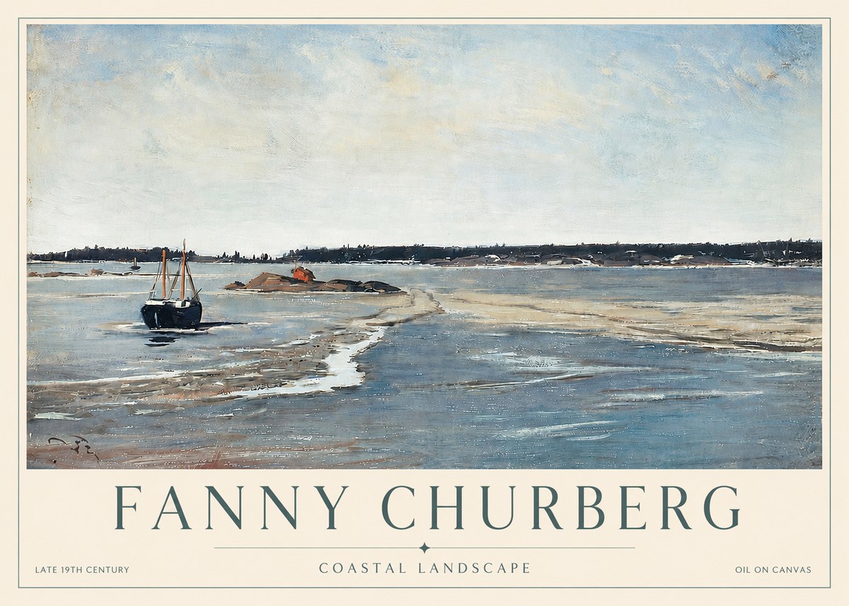 Fanny Churberg Coastal Landscape No3 - Poszter