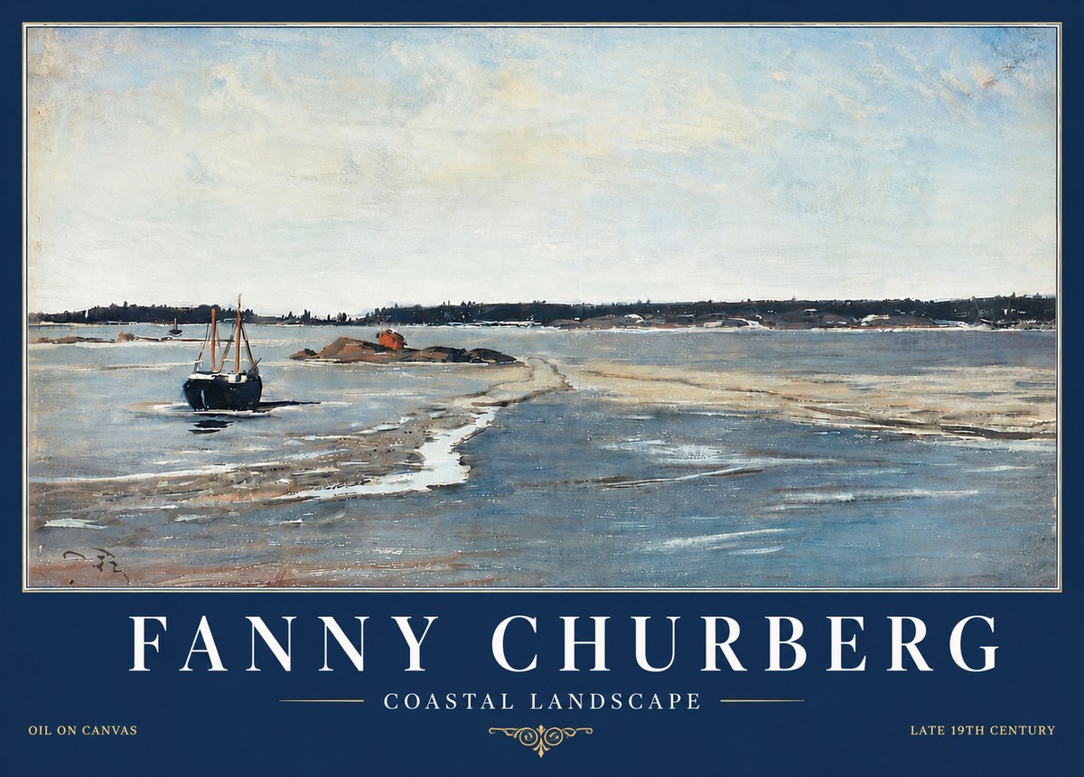 Fanny Churberg Coastal Landscape No6 - Poszter