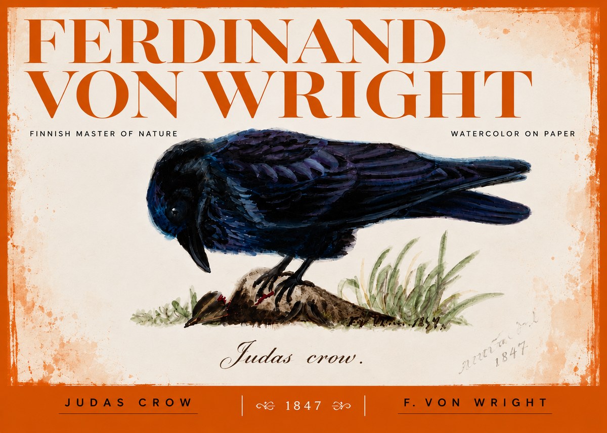 Ferdinand von Wright Judas Crow No3 - Poszter