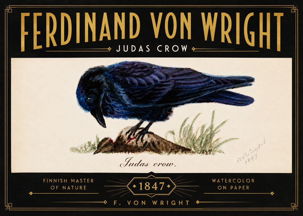 Ferdinand von Wright Judas Crow No6 - Poszter