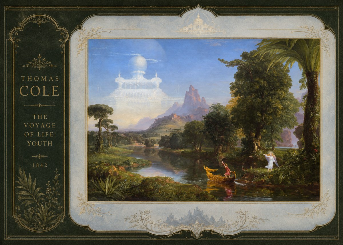 Thomas Cole The Voyage of Life: Youth IV No2 - Poszter