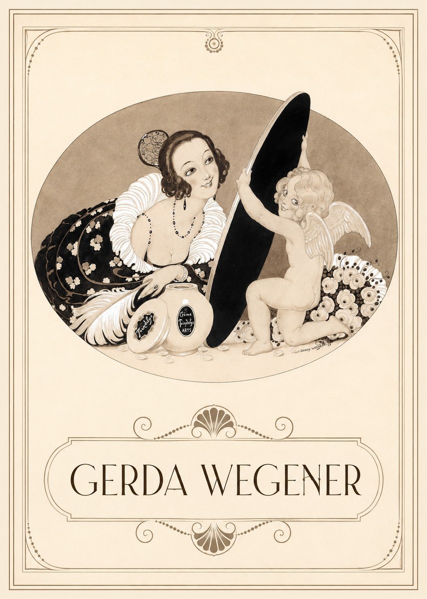 Gerda Wegener Crème Teindelys II No3 - Poszter