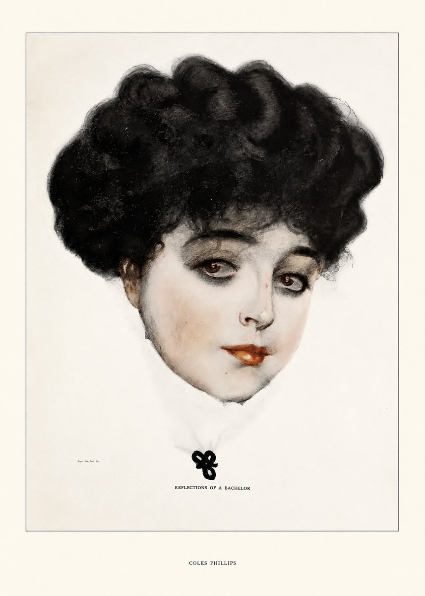 Coles Phillips Reflections of a Bachelor No5 - Poszter