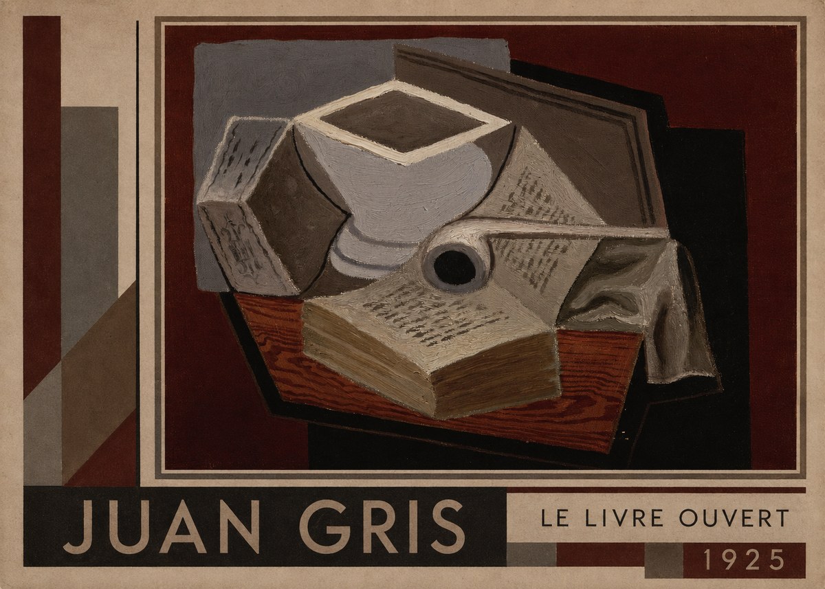 Juan Gris Le Livre Ouvert No6 - Poszter