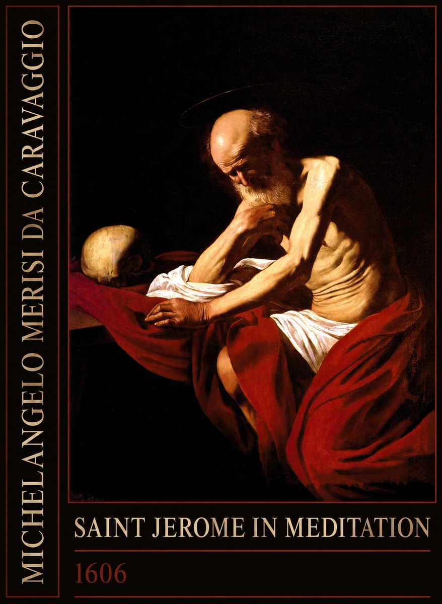Michelangelo Merisi da Caravaggio Saint Jerome in Meditation I No2 - Poszter
