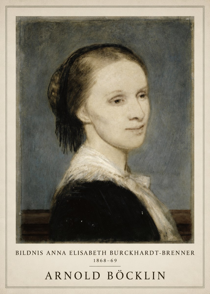 Arnold Böcklin Bildnis Anna Elisabeth Burckhardt-brenner No1 - Poszter