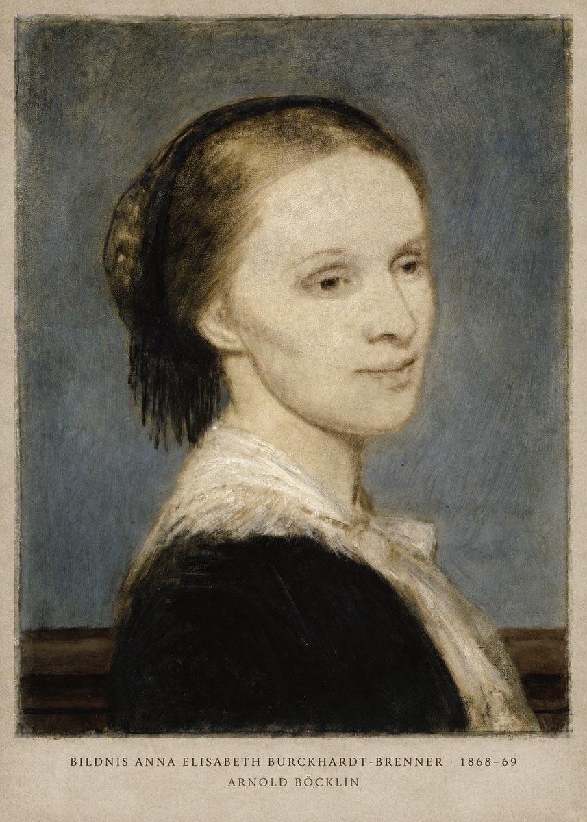 Arnold Böcklin Bildnis Anna Elisabeth Burckhardt-brenner No2 - Poszter
