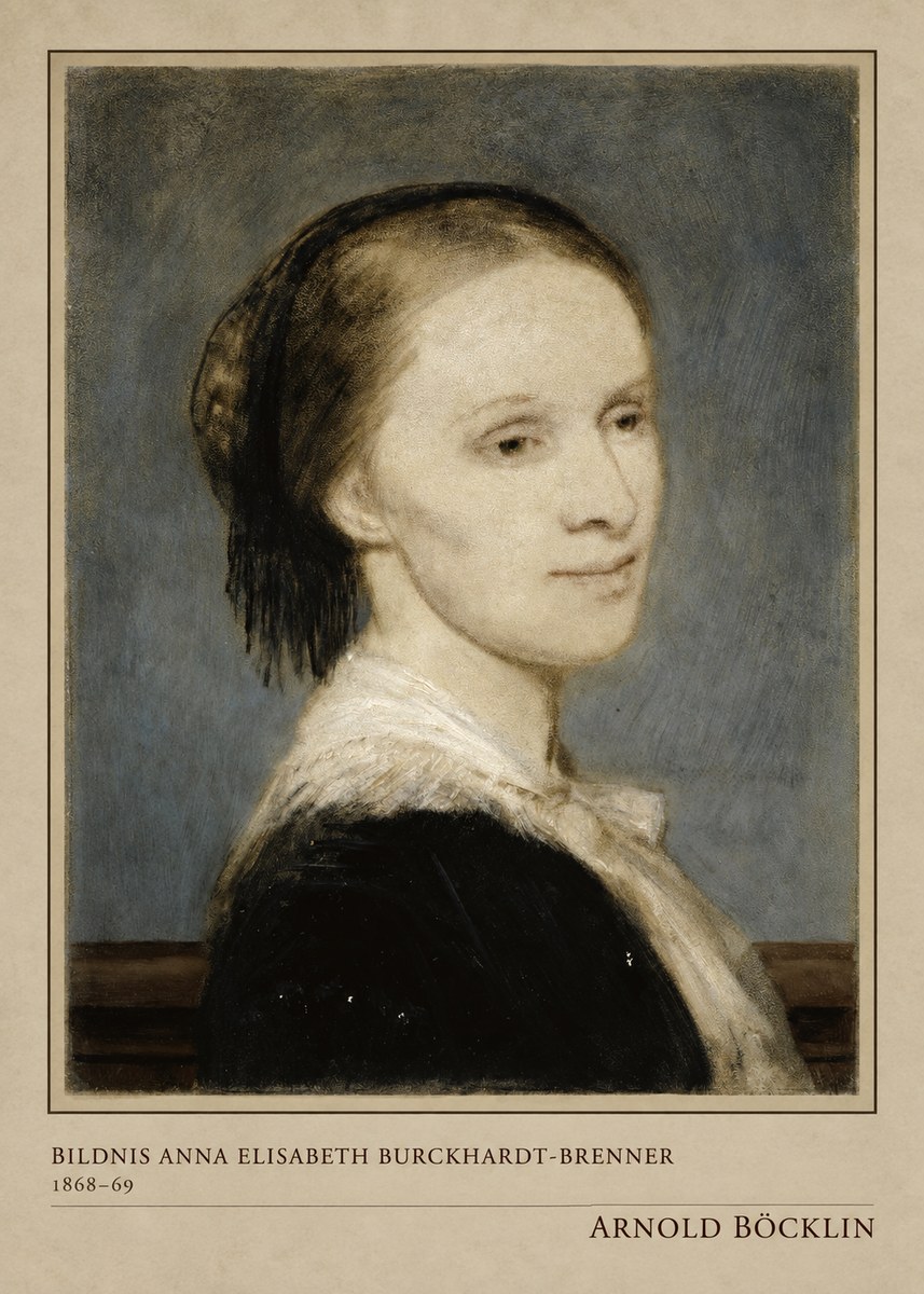 Arnold Böcklin Bildnis Anna Elisabeth Burckhardt-brenner No4 - Poszter