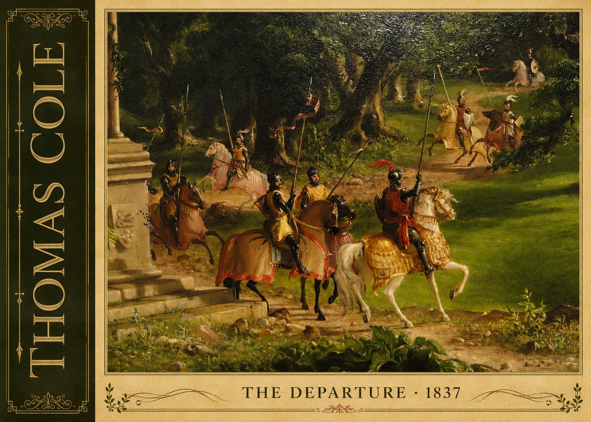 Thomas Cole The Departure III No2 - Poszter