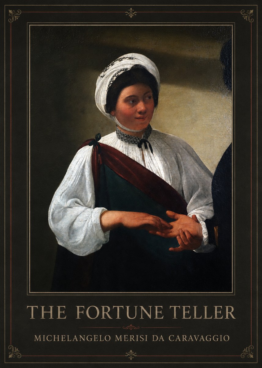 Michelangelo Merisi da Caravaggio The Fortune Teller IV No1 - Poszter