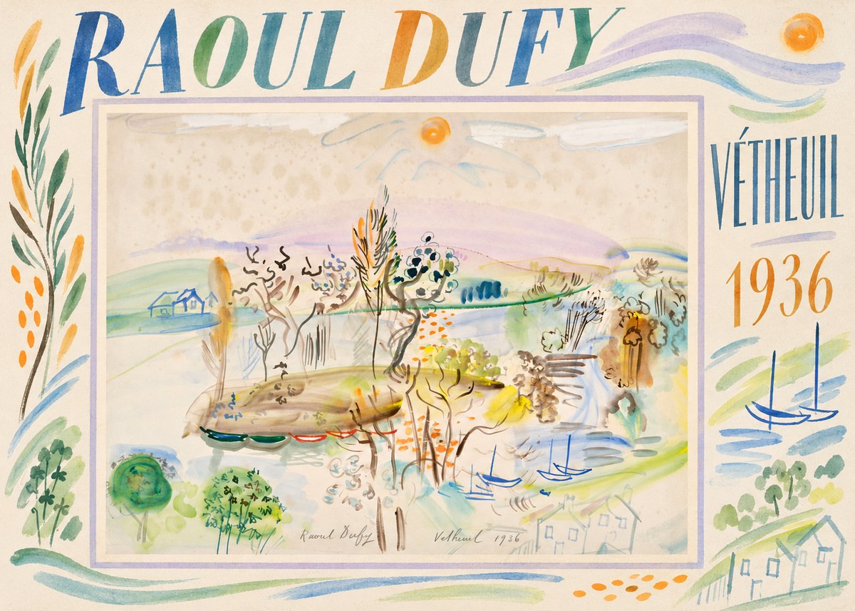 Raoul Dufy Vétheuil No2 - Poszter