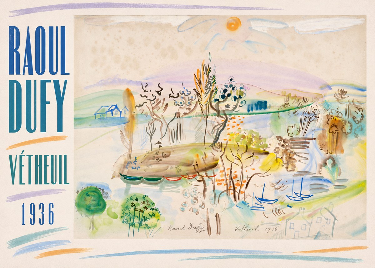 Raoul Dufy Vétheuil No5 - Poszter