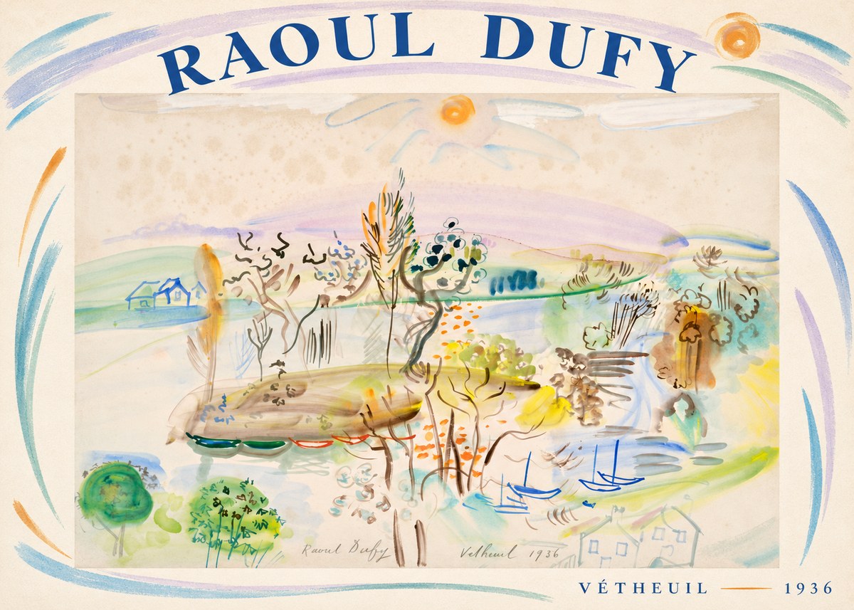 Raoul Dufy Vétheuil No6 - Poszter