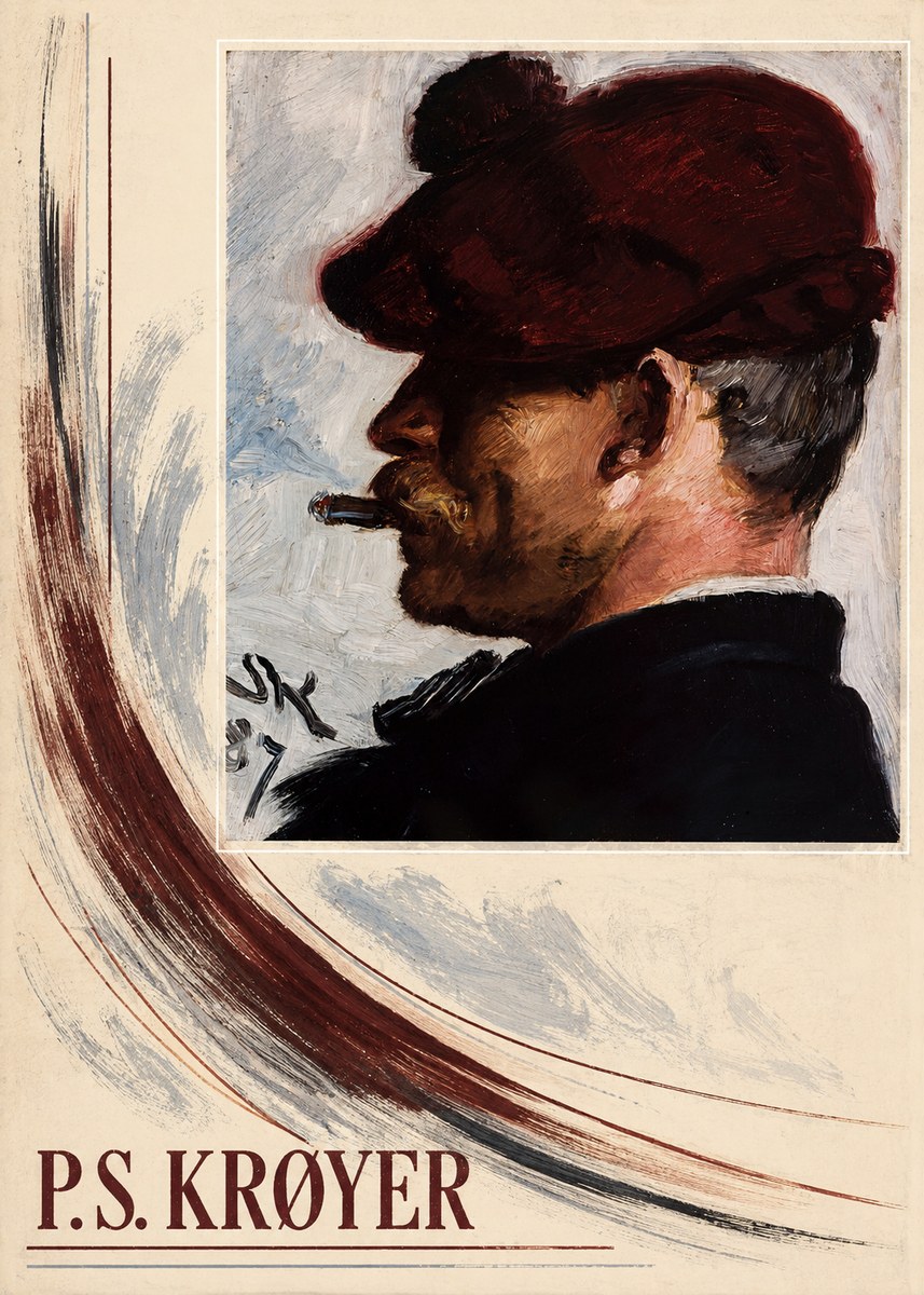 P.S. Krøyer Self-portrait with Cigar II No3 - Poszter