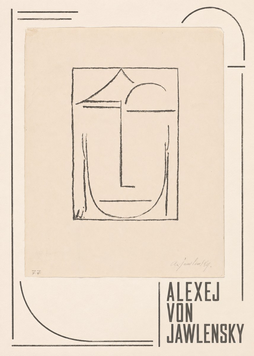 Alexej von Jawlensky Abstract Head No3 - Poszter