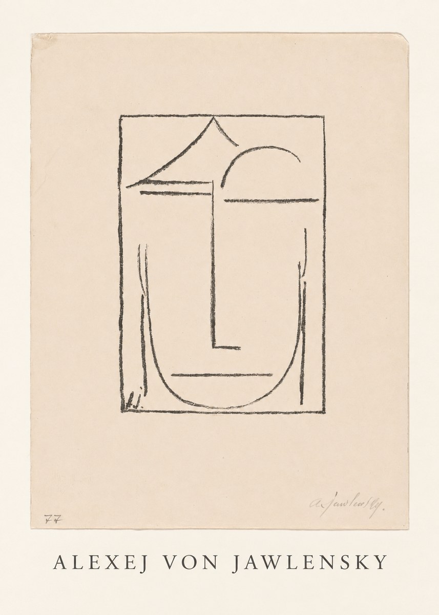 Alexej von Jawlensky Abstract Head No4 - Poszter