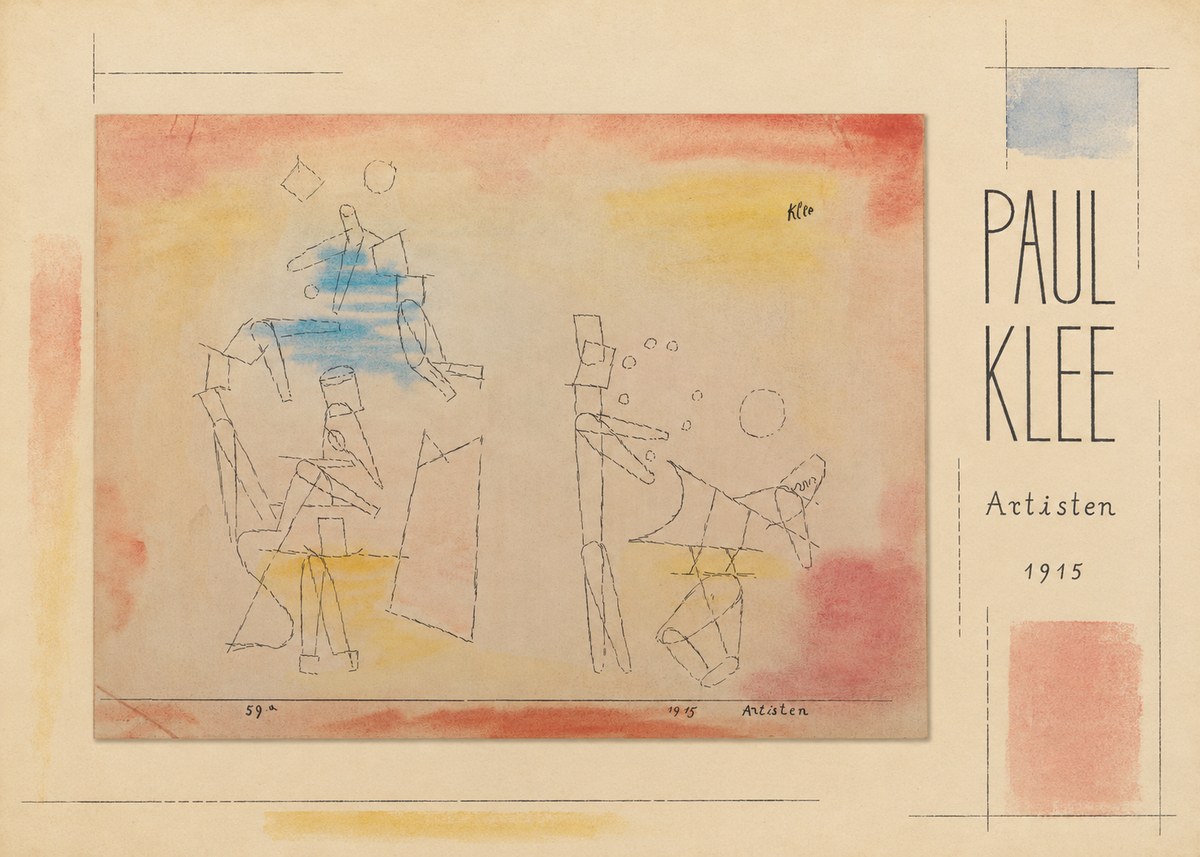 Paul Klee Artisten No5 - Poszter