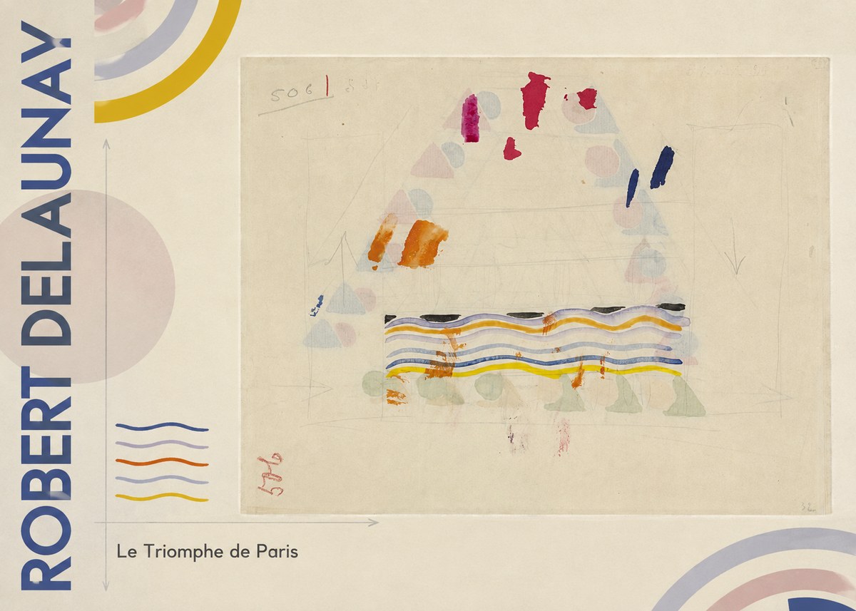 Robert Delaunay Le Triomphe De Paris V No5 - Poszter