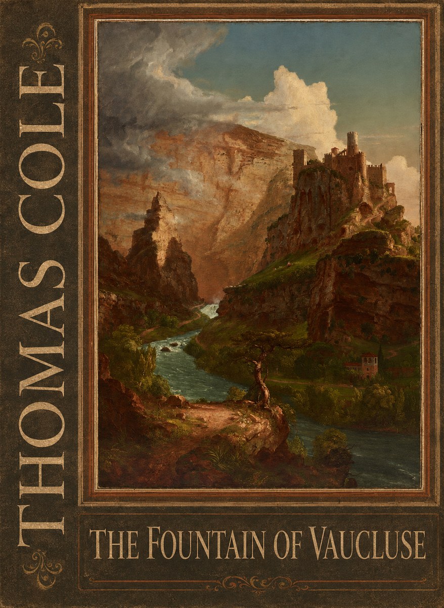 Thomas Cole The Fountain of Vaucluse II No2 - Poszter