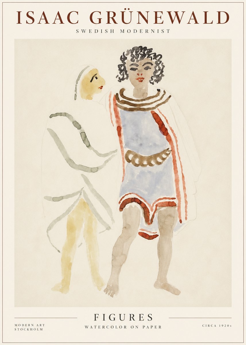 Isaac Grünewald Figures No1 - Poszter