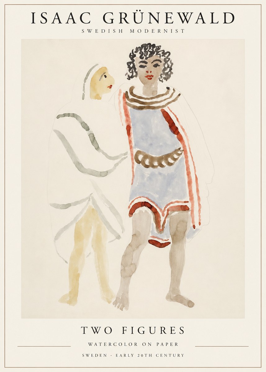 Isaac Grünewald Figures No2 - Poszter