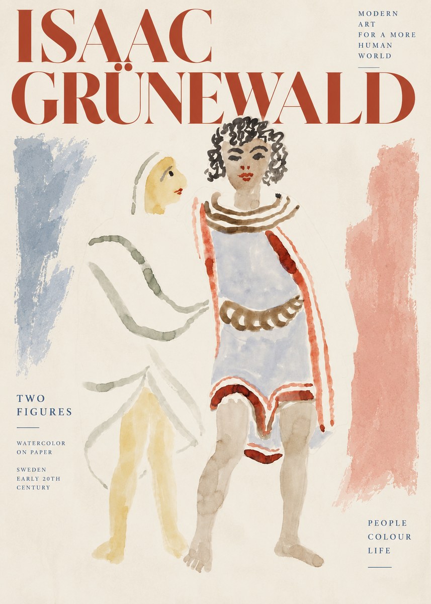 Isaac Grünewald Figures No4 - Poszter
