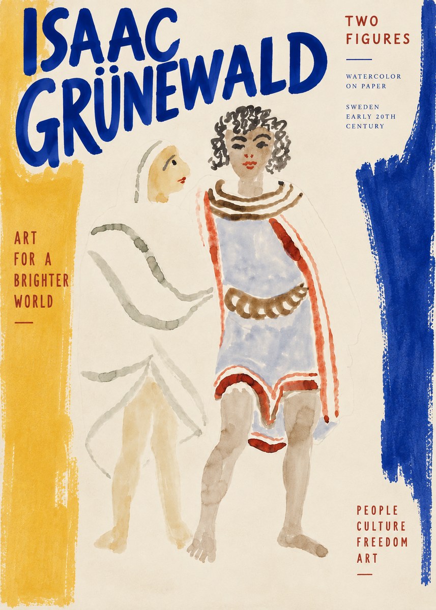 Isaac Grünewald Figures No5 - Poszter