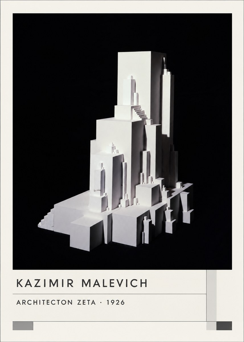 Kazimir Malevich Architecton Zeta No1 - Poszter