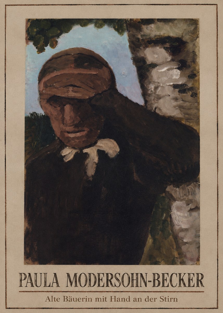 Paula Modersohn-Becker Alte Bäuerin Mit Hand an Der Stirn No1 - Poszter