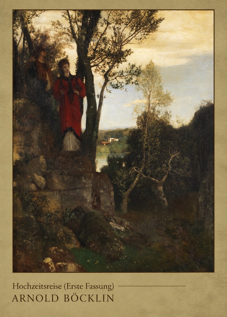 Arnold Böcklin Hochzeitsreise (Erste Fassung) No3 - Poszter