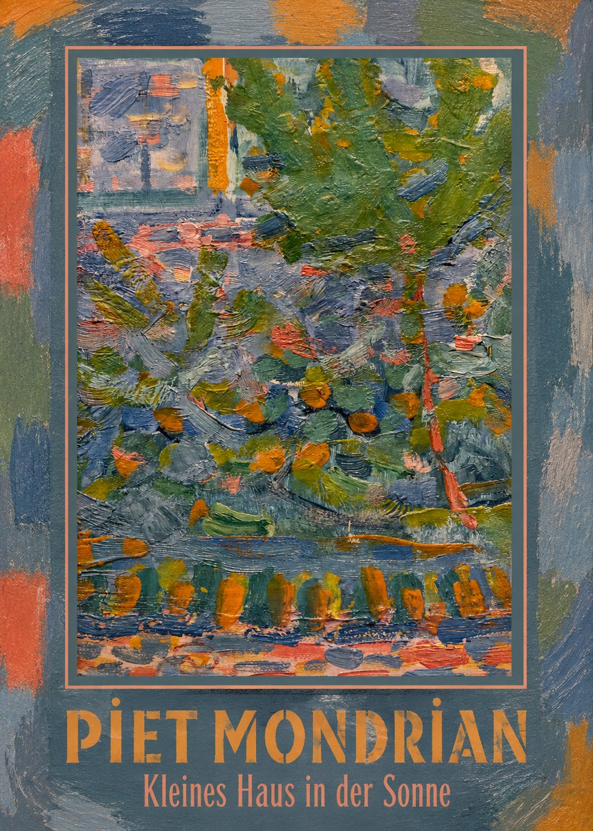 Piet Mondrian Kleines Haus in Der Sonne III No1 - Poszter