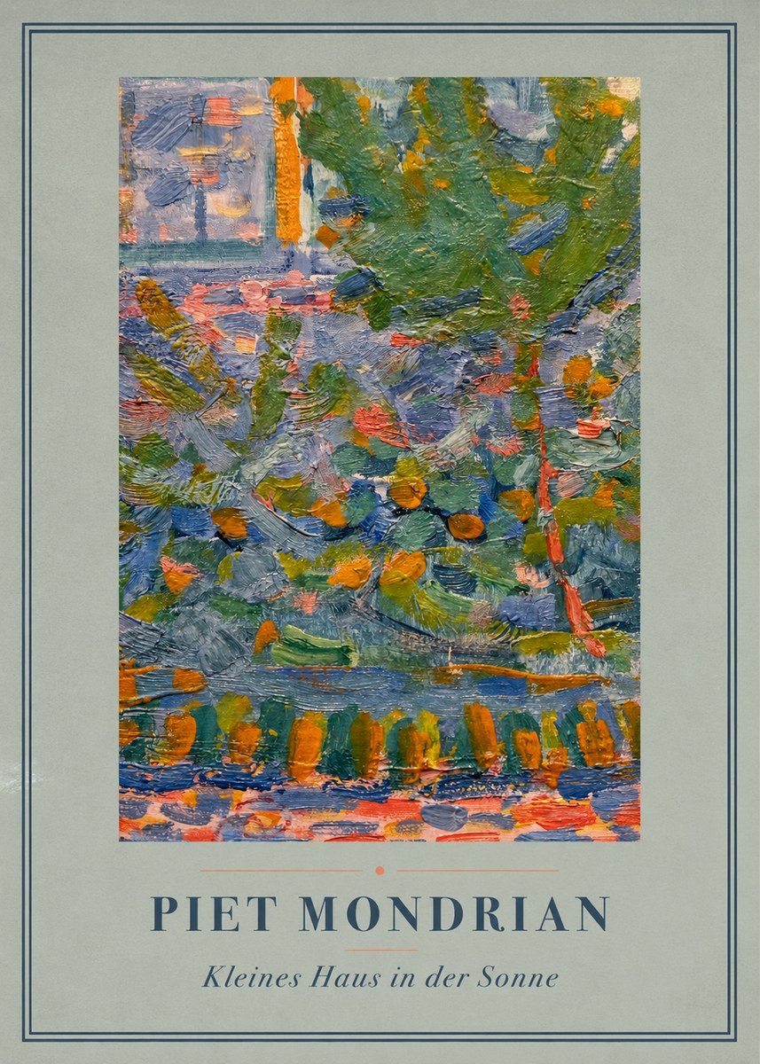 Piet Mondrian Kleines Haus in Der Sonne III No4 - Poszter