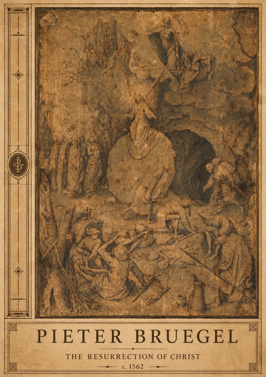 Pieter Bruegel The Resurrection of Christ No2 - Poszter