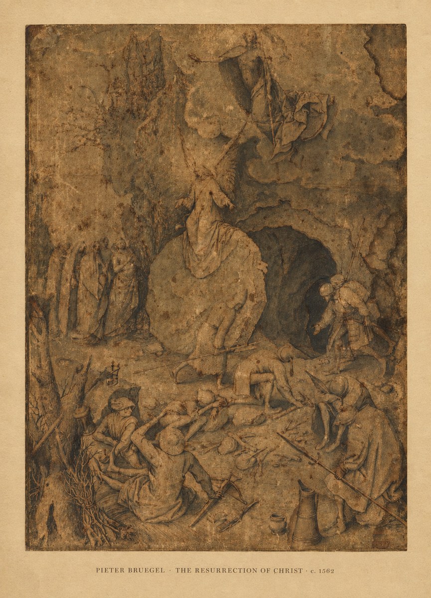 Pieter Bruegel The Resurrection of Christ No5 - Poszter