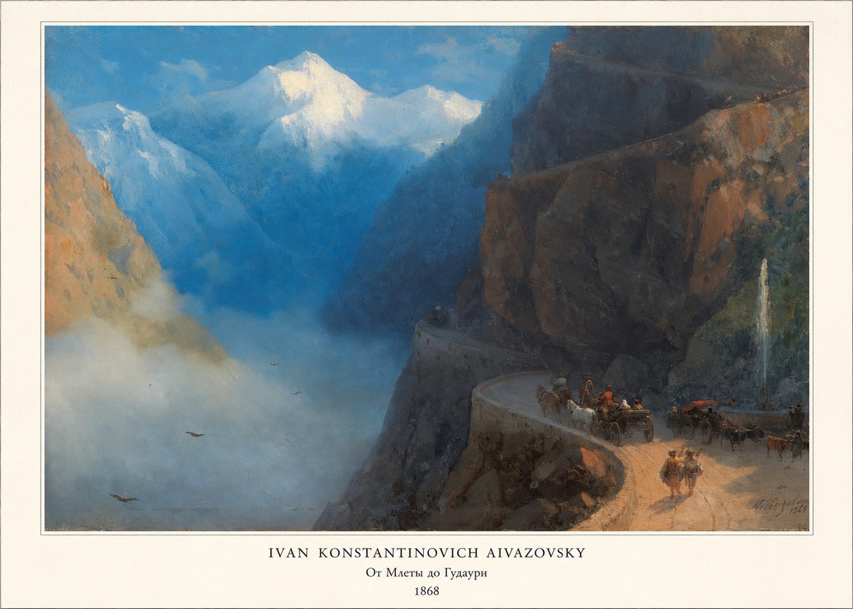 Ivan Konstantinovich Aivazovsky От Млеты До Гудаури No5 - Poszter
