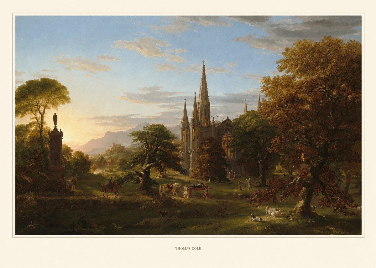Thomas Cole The Architect's Dream No5 - Poszter