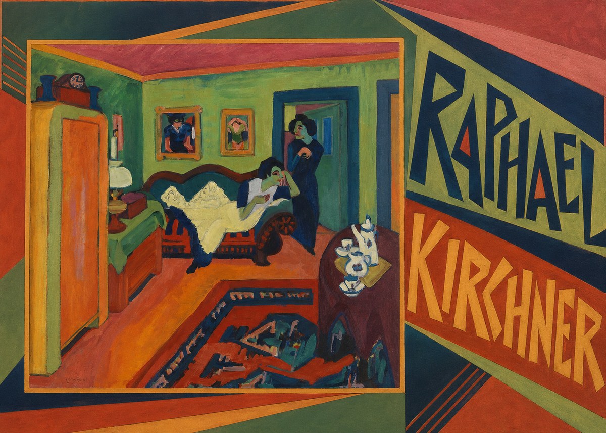 Raphael Kirchner Interior with Two Women No2 - Poszter