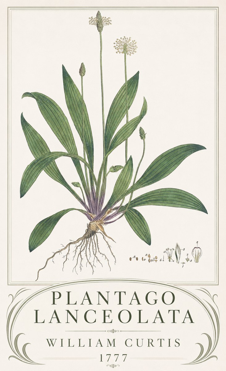 William Curtis Plantago Lanceolata IV No3 - Poszter