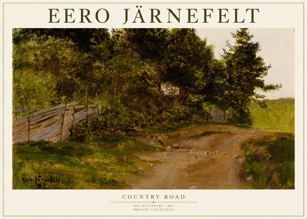 Eero Järnefelt Country Road No1 - Poszter