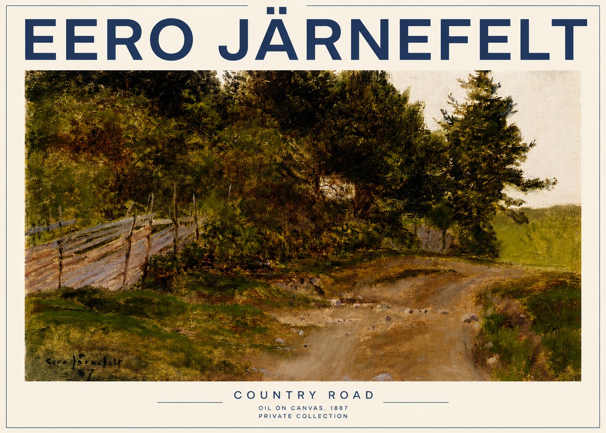 Eero Järnefelt Country Road No3 - Poszter